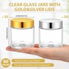 Meanplan 60 Pack 4 oz Small Glass Jars with Lids