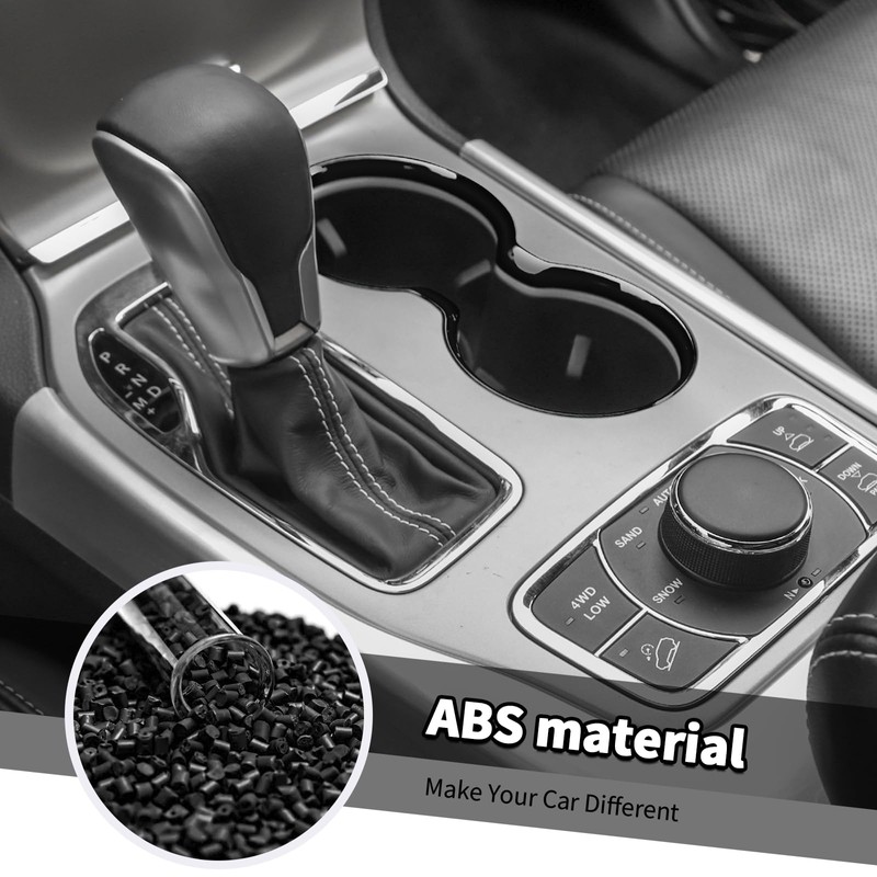 Jimen Compatible with Jeep Grand Cherokee 2011-2021, Front Cup Holder