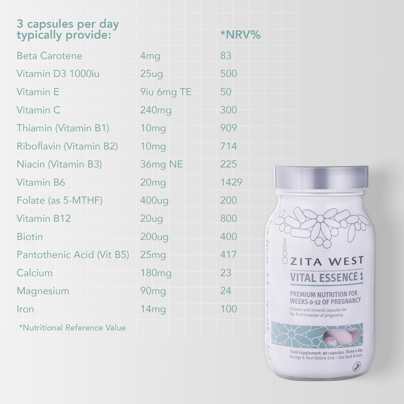 Zita West Vital Essence 1 - Premium First Trimester Pregnancy