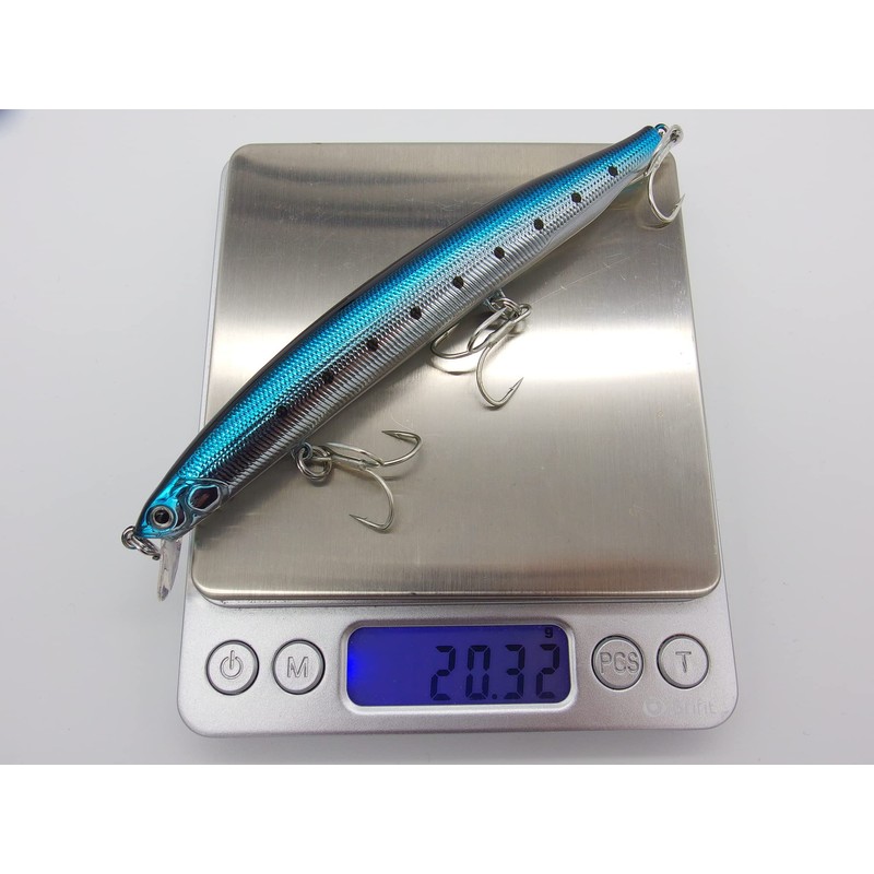 momolures Bass Lures Triple Weight Sinking Minnow 130S 21g sea