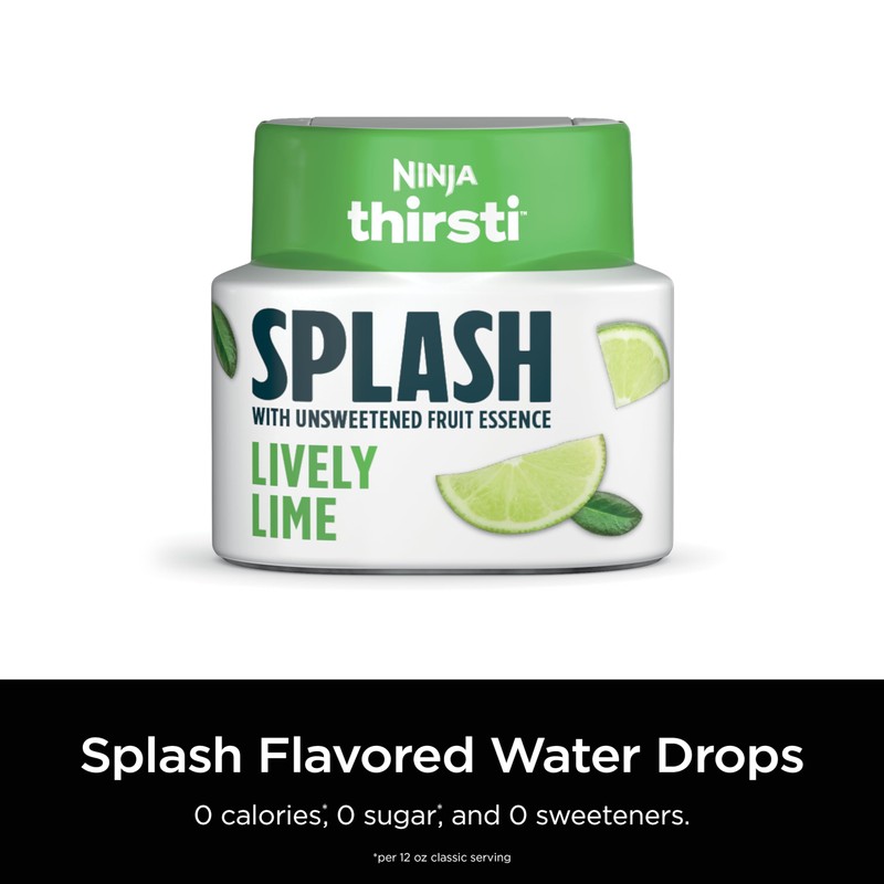 Ninja Thirsti Flavored Water Drops, SPLASH With Unsweetened Fruit Essence,