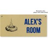 'Campfire Pit ' Large Wooden Wall Plaque/Door Sign (DP00062998)