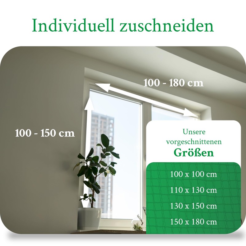 Fly Screen Window 150 x 180 cm Anthracite Can Be