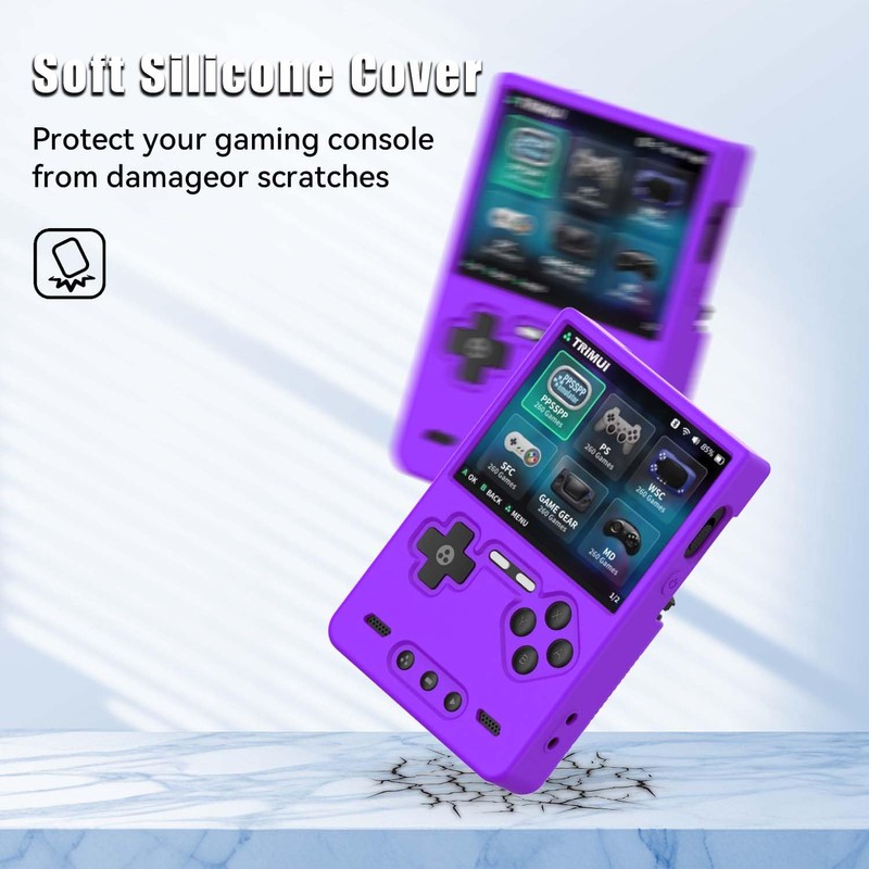 FIOPAZ Silicone Case for Trimui Brick Retro Handheld Game Console,