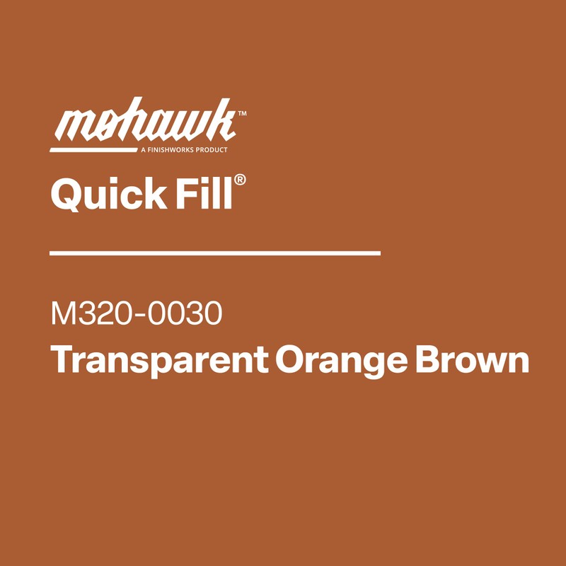 Mohawk Quick Fill Burn in Stick, Transparent Orange Brown, M320-0030,