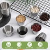 110 Pcs 1.5 oz Metal Ramekins Dipping Sauce Cups Stainless