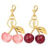 DOINEUFL 2 Pcs Cherry Bag Charms, Cute Cherry Keychains &