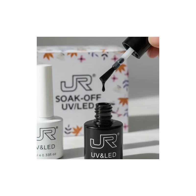 Duo Gel Blanco Y Negro Jr Para Uñas Semipermanente 10ml