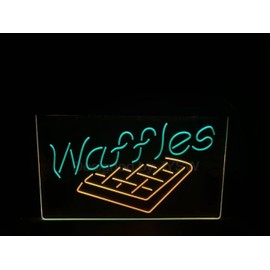 JYSW Bar Neon Light Sign Breakfast Diner Led Lamp Neon Waffles Like Signs For Wall Decor