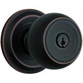 Brinks Push Pull Rotate Door Locks Stafford Entry Door Knob, Tuscan Bronze, 23001-150