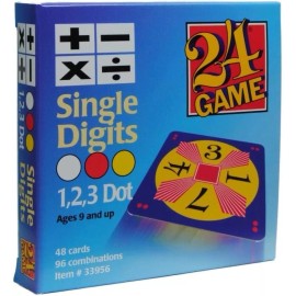 24 Game NEW 24 GAME 48 Card Deck, Single Digit Cards Math Game 9+