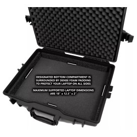 CASEMATIX Custom Waterproof Laptop Case for Dell Alienware Laptop and More, Case Only