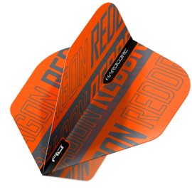 RED DRAGON Hardcore XT Orange and Black Dart Flights - 4 Sets Per Pack (12 Dart Flights in Total)