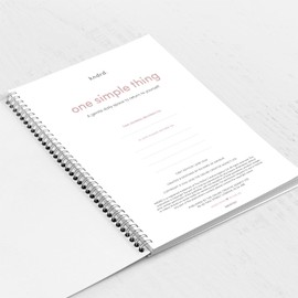 KNDRD One Simple Thing: A Wellness Journal for Women – Daily Self Care, Check-in, Gratitude & Wellness Prompts for Mental Health and Personal Growth. A5 wellness journal – 3 months. (Blush)