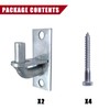 2 Pack Wall Mount Gate Hinges with Screws, Heavy Duty