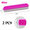 TANG SONG 2 PCS Rectangle Silicone Make up Brush Holder