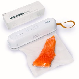 ELOD Suseal Cordless Vacuum Sealer 60 kPa [Strong Suction & Compact Design] Equipped with 3 Modes (Automatic Suction, Manual Seal, External Suction), Food Storage Sealer with Floating Storage Magnet