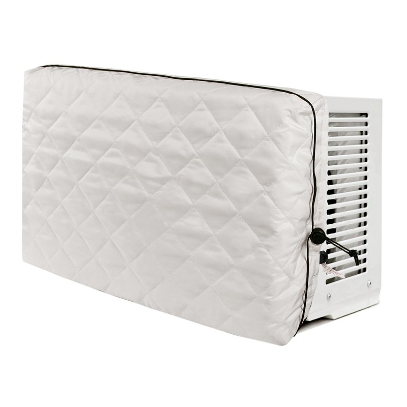 Indoor Air Conditioner Cover Window Unit AntiRust CreamyWhite 53.3x35.6x7.6cm with