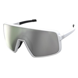 Scott Torica AMP Wechselscheiben Fahrrad Brille matt weiß/weiß Chrome
