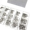 JZK 750pcs Flat Head Self Tapping Screws Assortment Set with