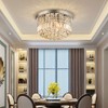Saint Mossi Modern K9 Crystal Raindrop Chandelier Lighting Flush Mount