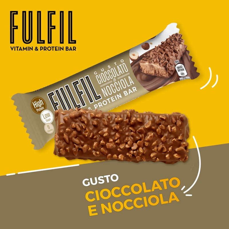 Fulfil Barrette vitaminiche e proteiche - Gusto frusta al cioccolato