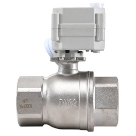 HSH-Flo 1.25" DN32 2 Way 12VDC 9-24VAC/DC NPT Stainless Steel 304 Three Wires Control On/Off Electrical Motorized Ball Valve