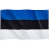 Runesol Estonia Flag, 91x152cm, 3ftx5ft,4 Grommets, Eyelet In Every Corner,