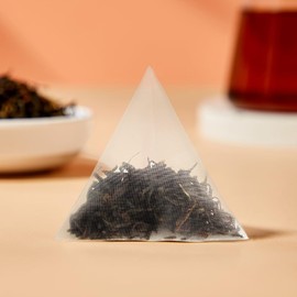 XIEJINJI Chinese Black Tea - Golden Monkey Tea - Jinjunmei - Premium Bud Tea, Pyramid Clear Filter Self-Degrade Teabag,High Mountain Nature Fruit And Honey Fragrance 3.2 Grams Per Bag, 40 Bags