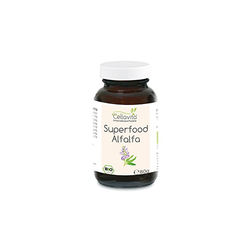 Cellavita Superfood Alfalfa | Organic & Vegan | Made in