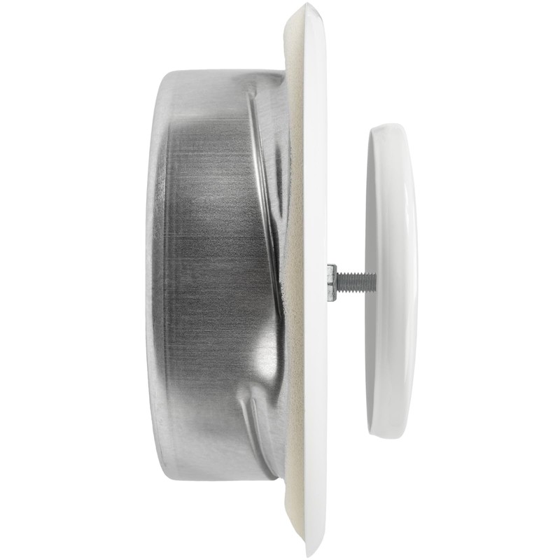 Vent Systems 6" Inch White Metal Adjustable Diffuser - Round