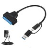 Eddrfy Adattatore SATA USB per SSD/HDD da 2,5 e 3,5
