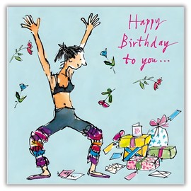 Female Birthday Card for Her - General Card for Women - Quentin Blake Funny Illustrated Design - Made in the UK - Eco-Friendly