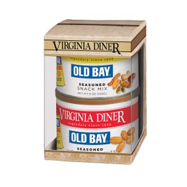 Old Bay Duo Gift Set (Old Bay Seasoned Virginia Peanuts & Old Bay Snack Mix), Tin – 18 oz total