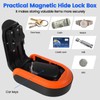 Magntic Key Holder with 4 Digit Combination Lock Hider Under