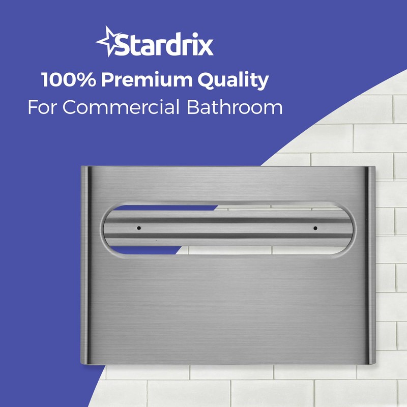 Stardrix Slim Brushed Stainless Steel Toilet Seat Cover Dispenser –