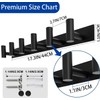 Matte Black Coat Rack Wall Mount - 6 Hooks, Heavy