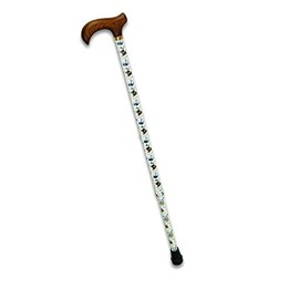Adjustable Cane. The Travel Straight-Shaft Cane is the perfect companion for your trip or vacation. Vacation images abound on the aluminum shaft. Wood-grain Derby Handle. A traveler's delight!