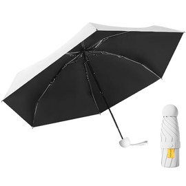 日傘 折りたたみ傘 UVカット 100%完全遮光 遮熱 晴雨兼用 超軽量 コンパクト 紫外線遮断 日焼け防止 耐風撥水 梅雨対策 6本骨 携帯便利 収納ポーチ付き メンズ レディース 男女兼用 プレゼント