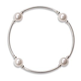 Made As Intended June Birthstone White Pearl Blessing Bracelet, Regular Size