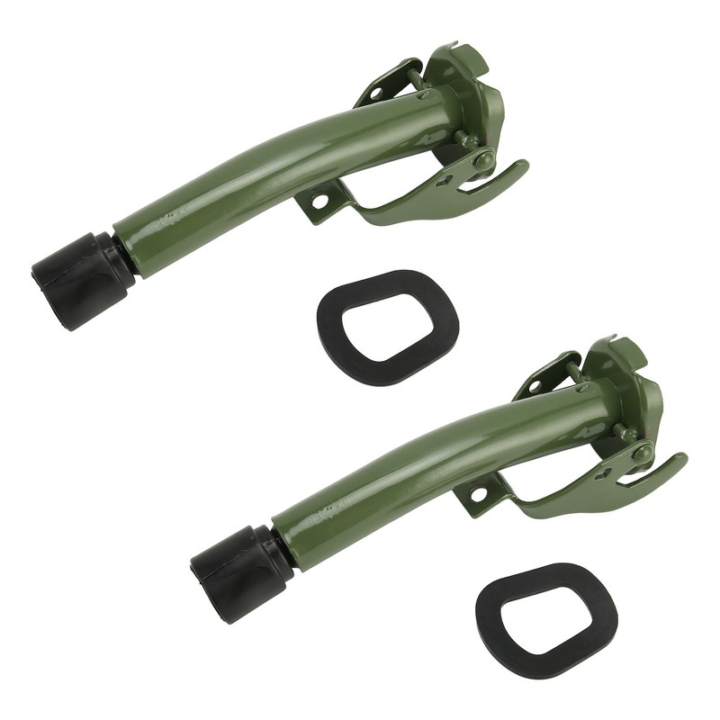 2 Pcs Gas Can Spout Replacement Universal Flexible Long Metal