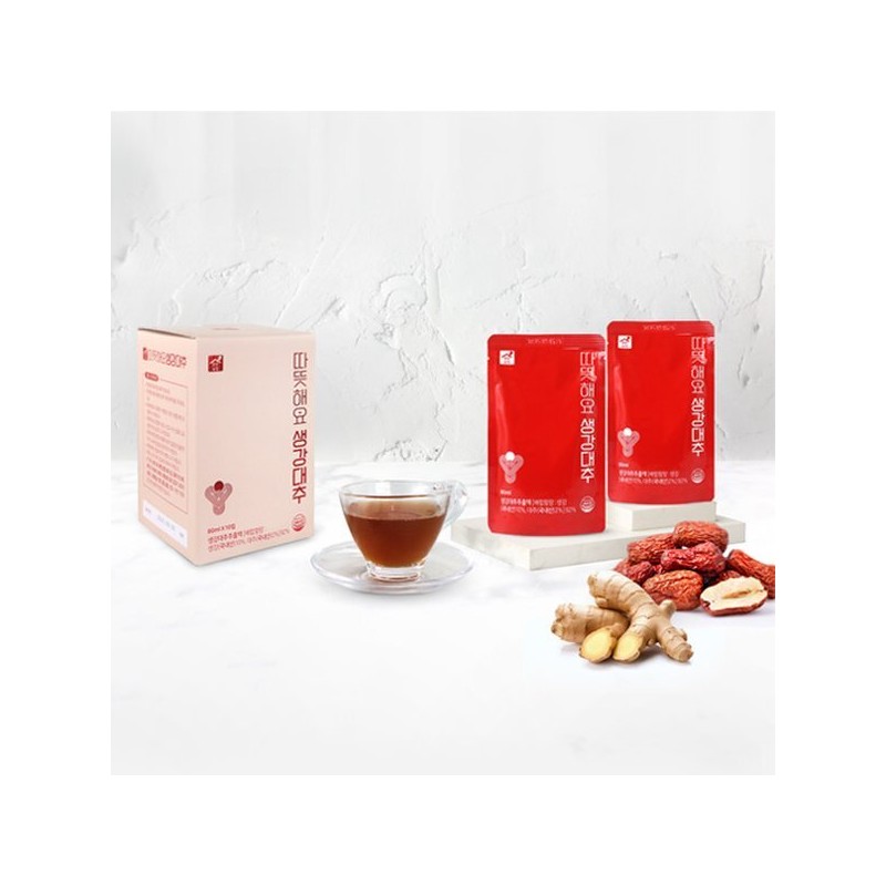 따뜻해요 생강대추(80mlx10개입) Warm Ginger Jujube (80ml x 10 pack)