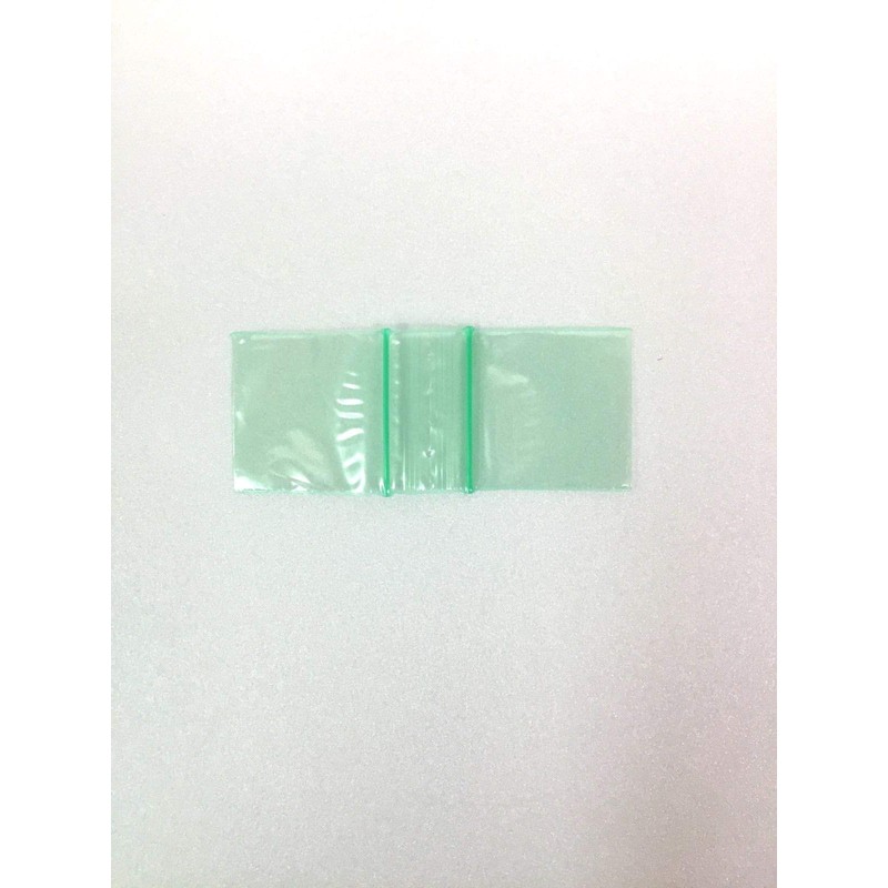 1515 (1.5"X1.5") Green Color Apple Brand Bags Mini ZipLock Baggies,