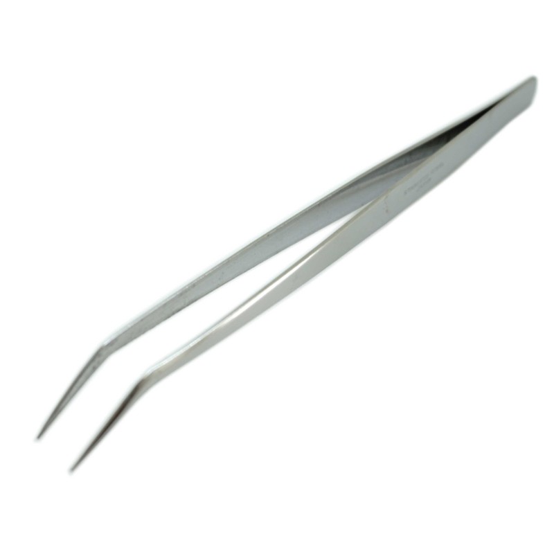 SK11 ピンセット 精密用 先細 先長 曲 150mm ST-8