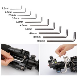 zgperyue Allen Wrench Hex Key Set -Set Sizes 1.5-6mm - Pure steel (10 WRENCHES - INDUSTRIAL GRADE)