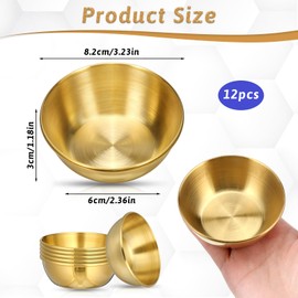 12 Pcs Face Ice Bath Bowl 3. 23 Inch Small Face Mask Mixing Bowl Stainless Steel Esthetician Bowls Mixing Supplies for Lady Women Skincare Home Salon Cosmetic Beauty