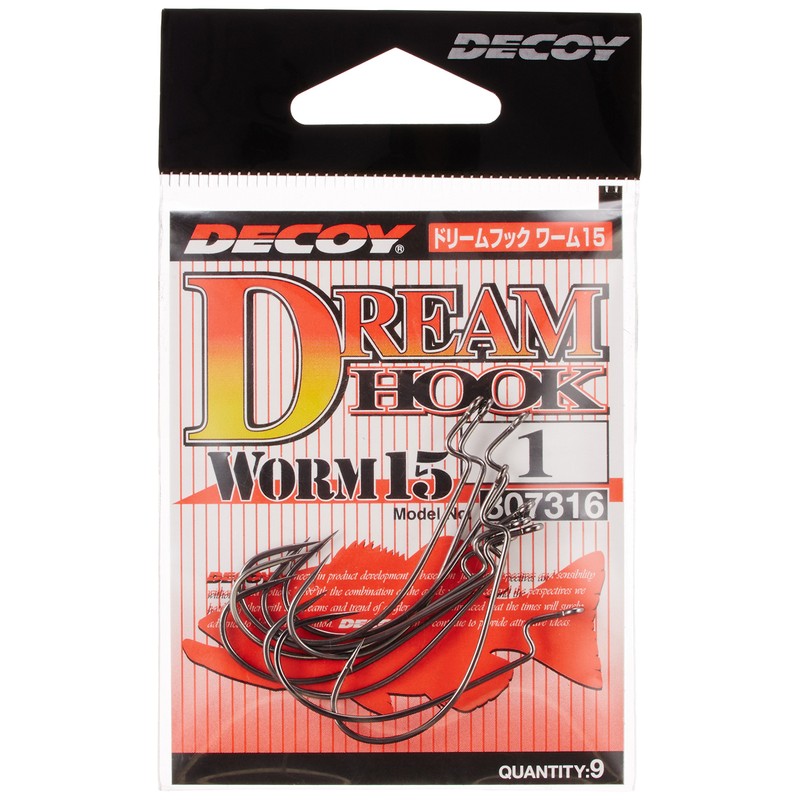 Offset Fishing Hooks Decoy Worm 15 Dream Hook 1