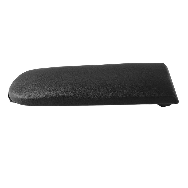 Center Console Armrest Cover PU Leather Black Armrest Protector Lid