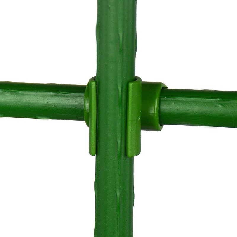Gardeningwill Spalier-Verbindungsclips für 11 mm starke Stäbe, 12 Stück