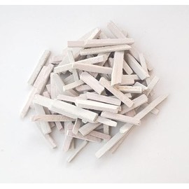 4OUR FAITH India’s Best Edible Broken Slate Pencils (250 gms)/ Broken Slate Bars White Pencils/Natural Limestone Slate Chalk Pencils/Earthy Goodies Edible Thin Slate Chalk Pencils